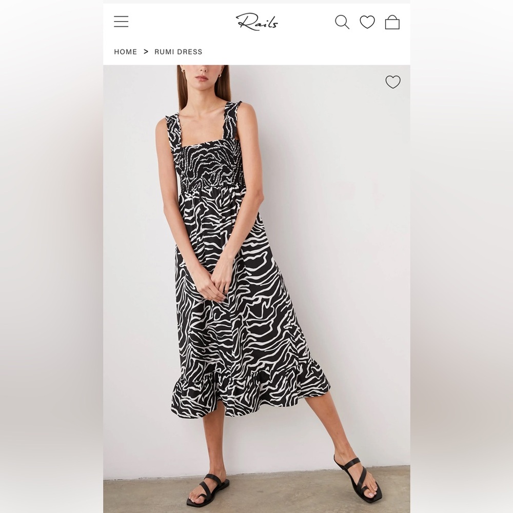 Rails Black & White Rumi dress